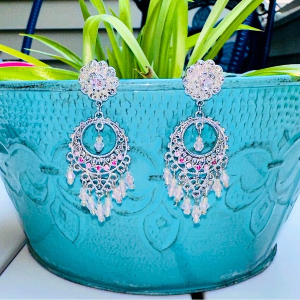 Vintage pink earrings
